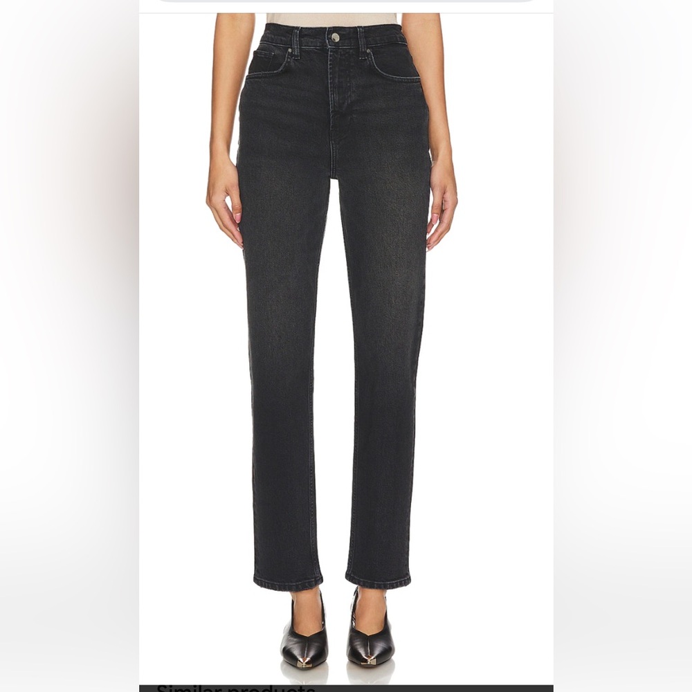 Anine Bing Bry Straight leg Jeans sz 29 Raven Black